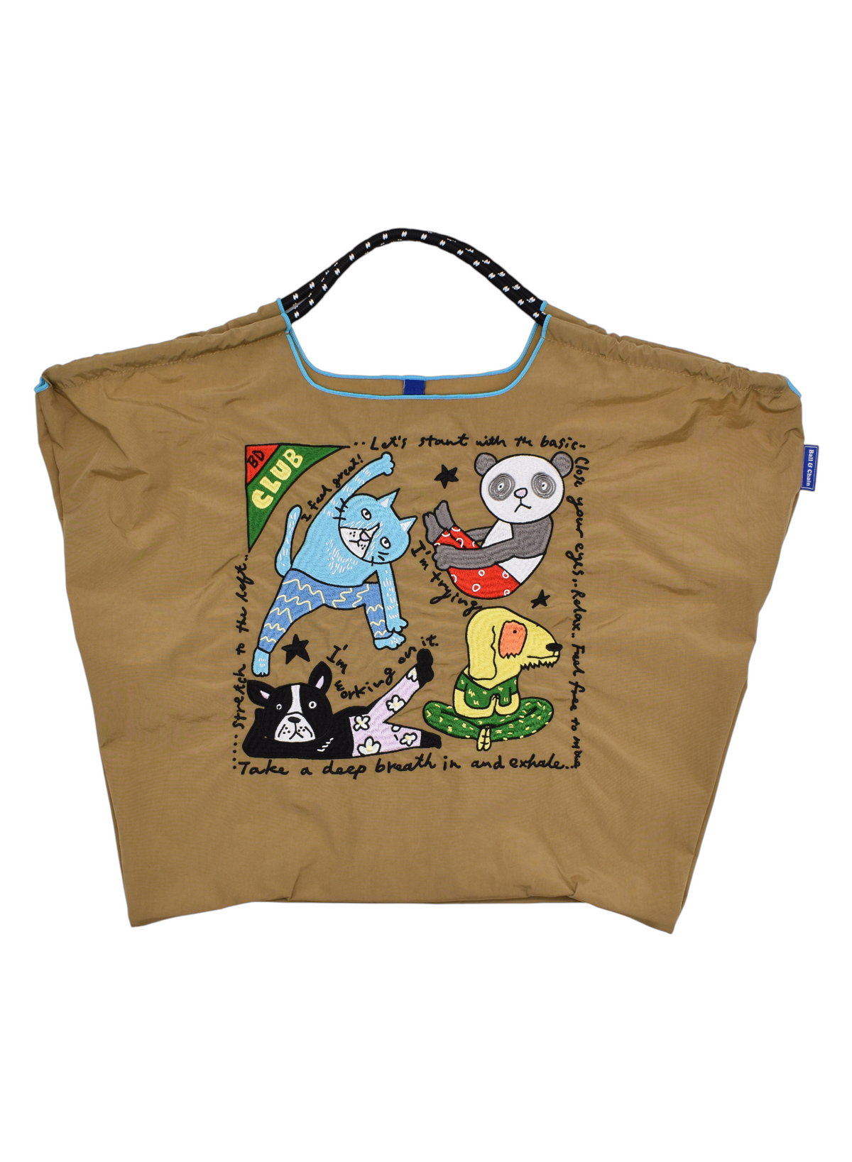 Ball&Chain コラボエコバッグ BD CLUB【Lサイズ】BEIGE– BOBBY DAZZLER