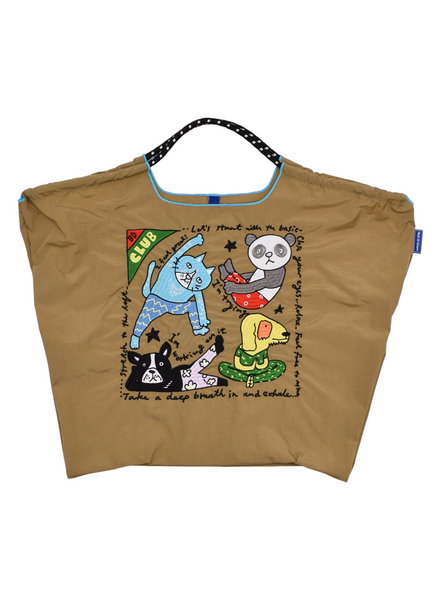 ボタニカルラボページ Ball&Chain コラボエコバッグ BD CLUB【Lサイズ】BEIGE– BOBBY DAZZLER